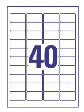 Avery Zweckform – Adressetiketten L4770-25, 46 mm × 25 mm, transparent, für Laserdrucker, 1000 Stk.