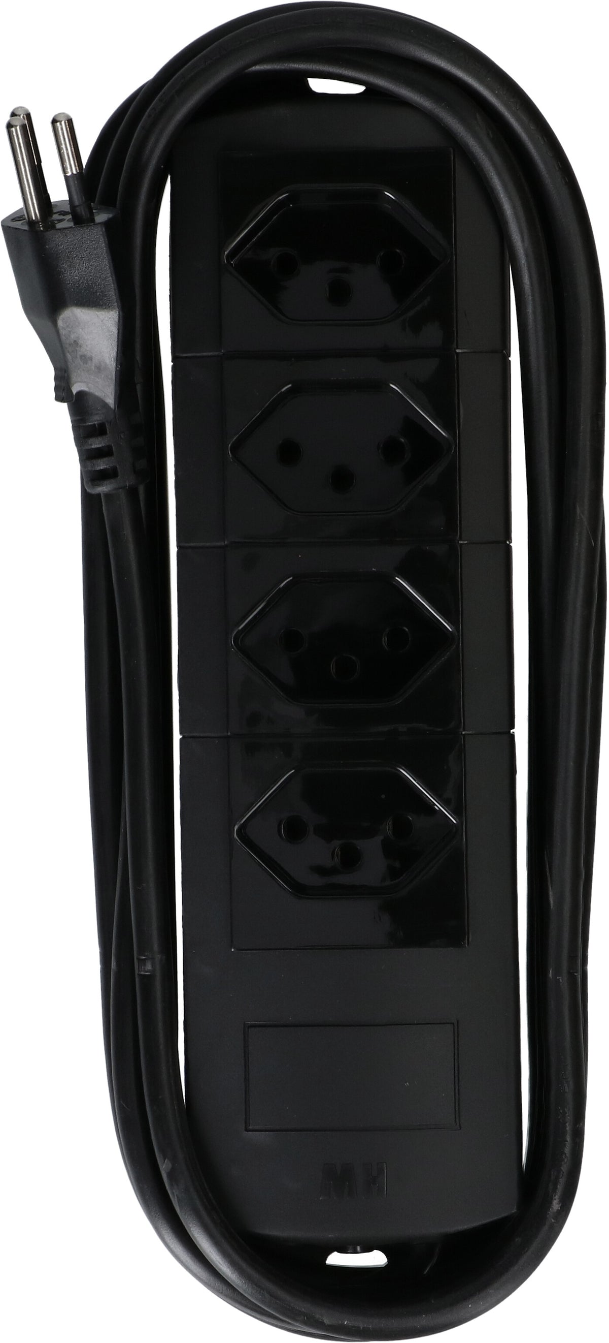 Max hauri split Max Hauri Prime Line Steckdosenleiste, 4×T13, 5 m, Eingang T12, IP20 – schwarz