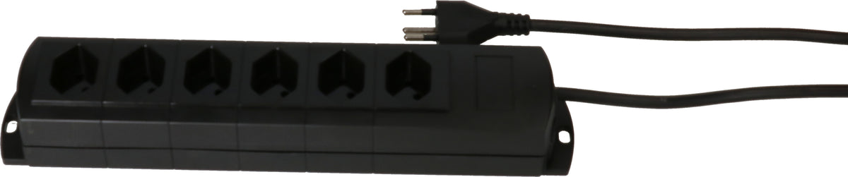 Max hauri split Max Hauri Prime Line Steckdosenleiste – 6× T13, 5 m, mit Überstromschutz, schwarz