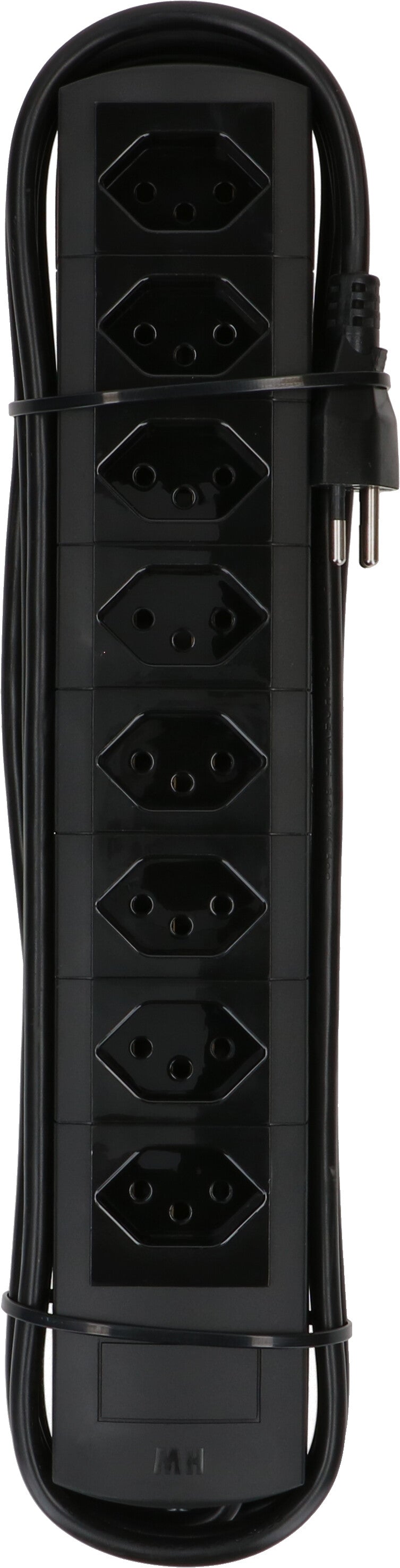 Max hauri split Max Hauri Prime Line Steckdosenleiste – 8× T13, 3 m, mit Überstromschutz, schwarz