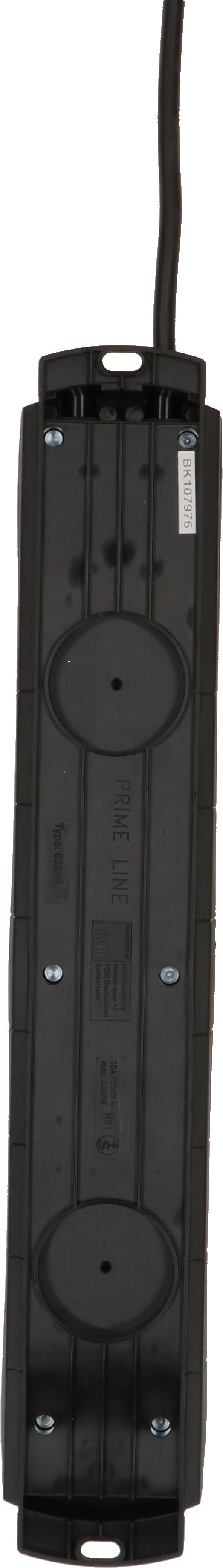 Max hauri split Max Hauri Prime Line Steckdosenleiste – 8× T13, 5 m, mit Überstromschutz, schwarz
