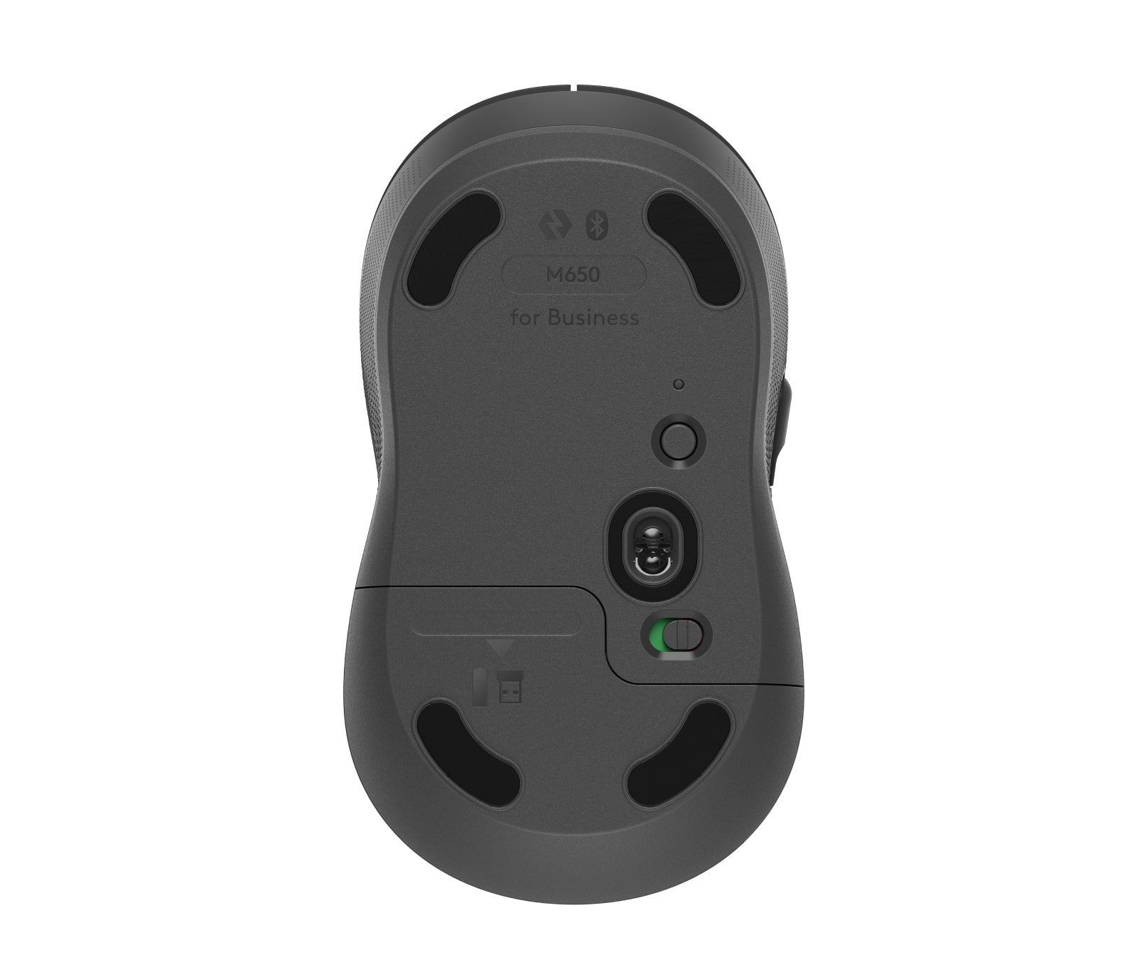 Logitech Signature M650 für Business – Maus – Kabellos (Bluetooth/2,4 GHz), Logi Bolt, rechts
