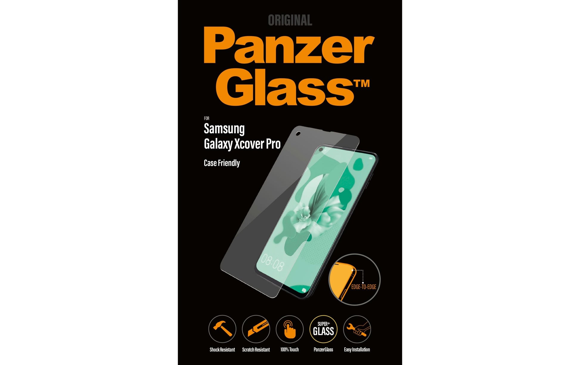 PanzerGlass Displayschutz (Panzerglas), Case Friendly – für Galaxy Xcover Pro