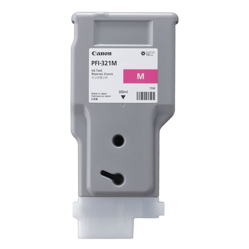Canon PFI-321 Magenta Tintenpatrone (Original) – 300 ml – für imagePROGRAF TM-250/TM-350/TM-355 – 6269C001