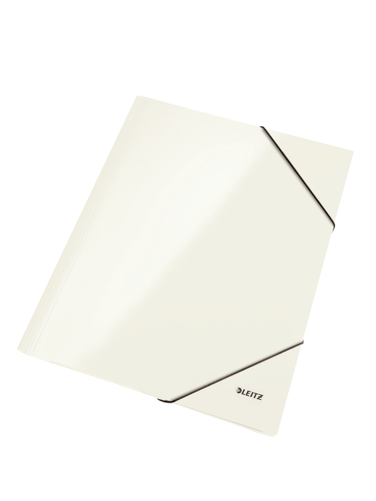 Leitz Sammelmappe für A4, Karton, Weiss, mit Gummizug