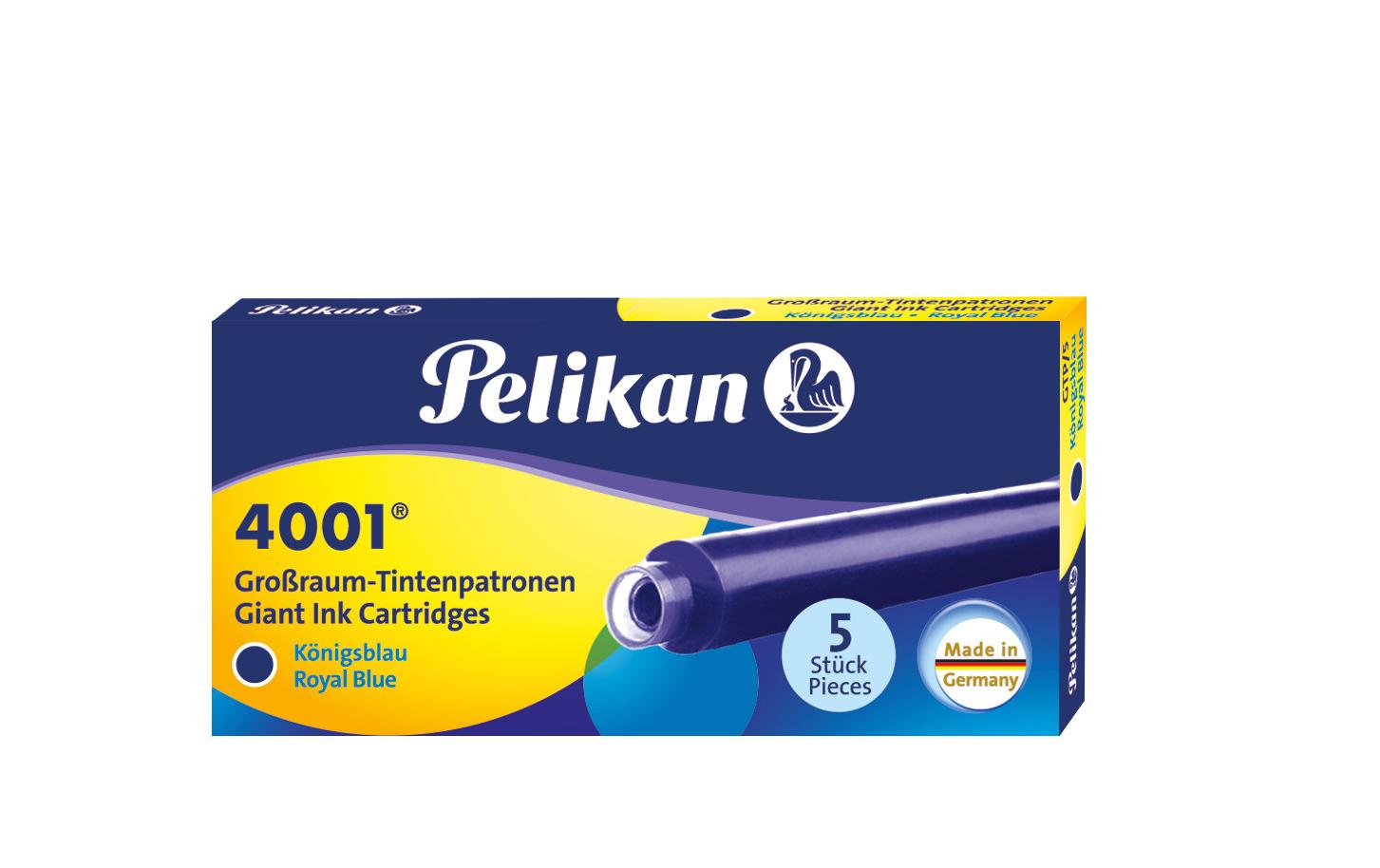 Pelikan Tintenpatronen 4001 – Königsblau, 5 Stk.