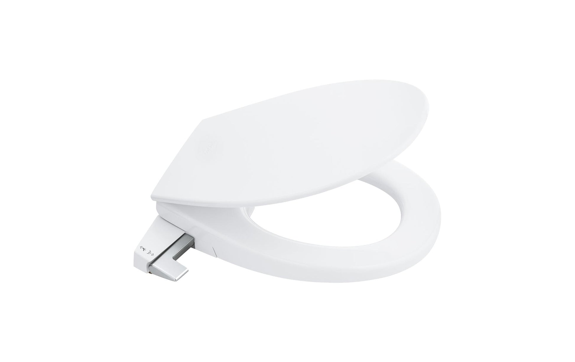 GROHE WC-Sitz Bau 39648 – Keramik, Weiss, Dusch-WC, einstellbare Sprühintensität, 42,6 × 46,9 cm