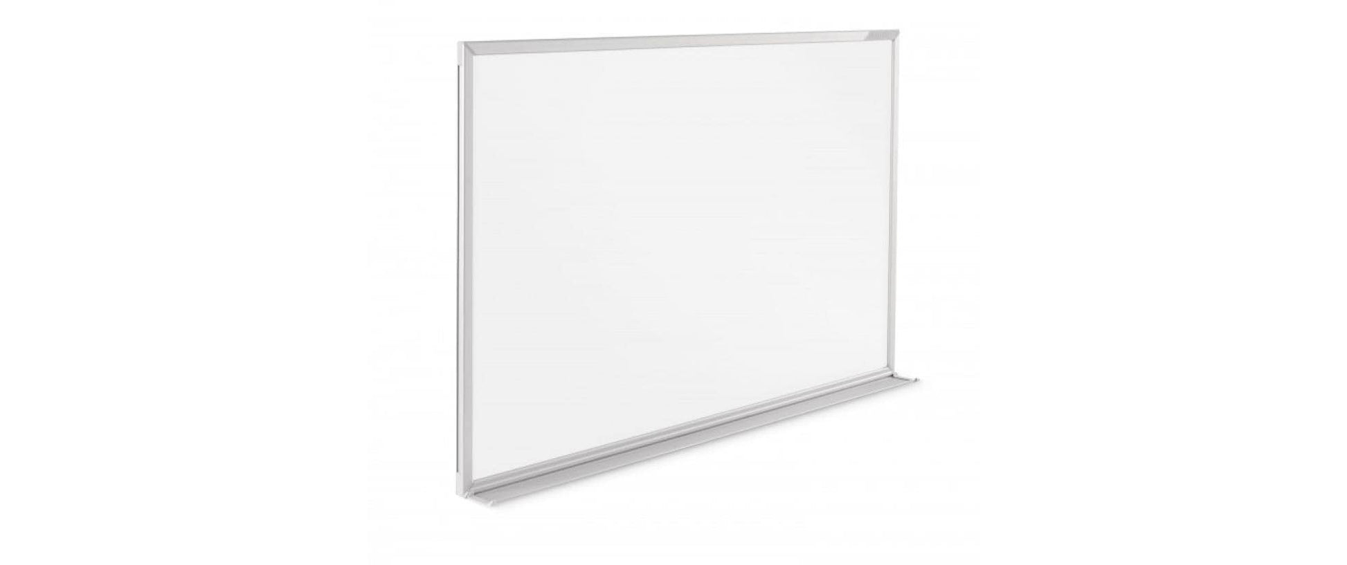 Magnetoplan Whiteboard – 90 × 60 cm, magnetisch, Aluminiumrahmen, Wandmontage, inkl. Stiftablage, Montageset