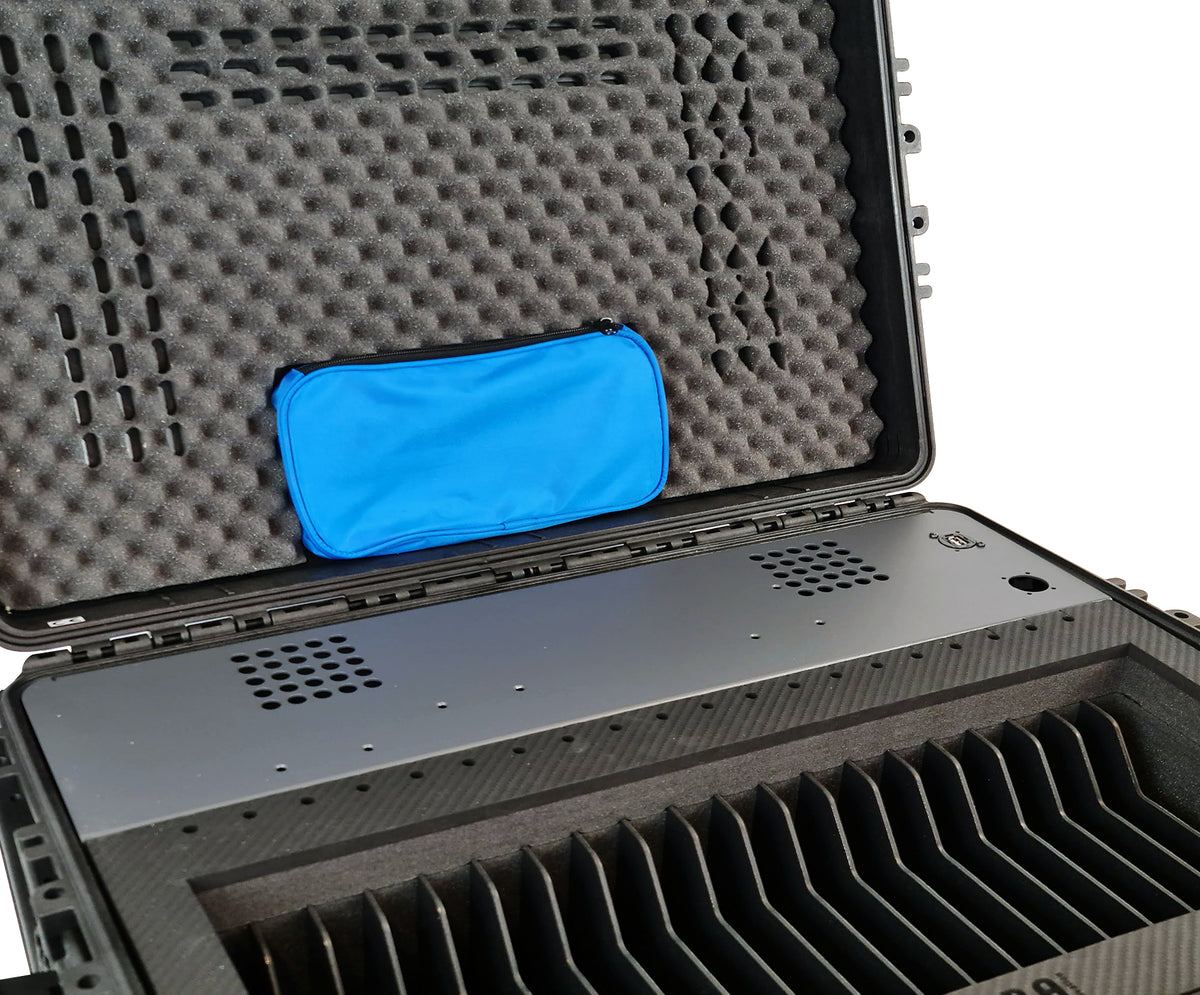 LEBA Innovation Leba NoteCase Aarhus Gerätewagen – für 20 Tablets – abschliessbar, USB-C – Schwarz