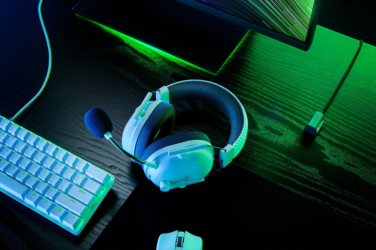 Razer BlackShark V2 Pro Gaming-Headset – Over-Ear, Stereo, BT, Weiss, BT 5.2