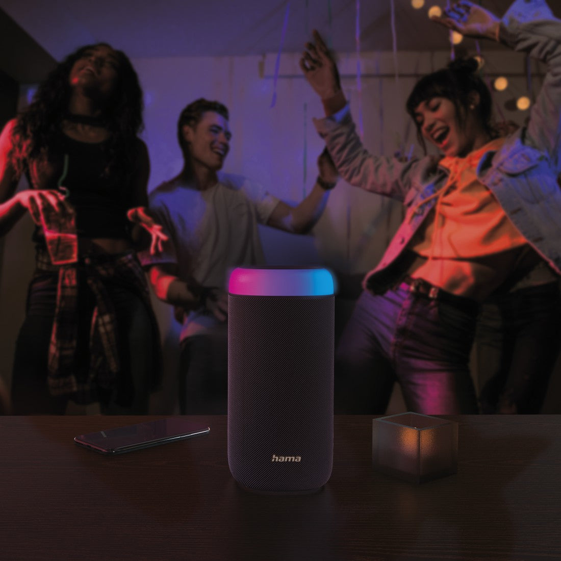 Hama Shine 2.0 – Bluetooth-Lautsprecher – 30 W, IPX4, 12 h – Schwarz