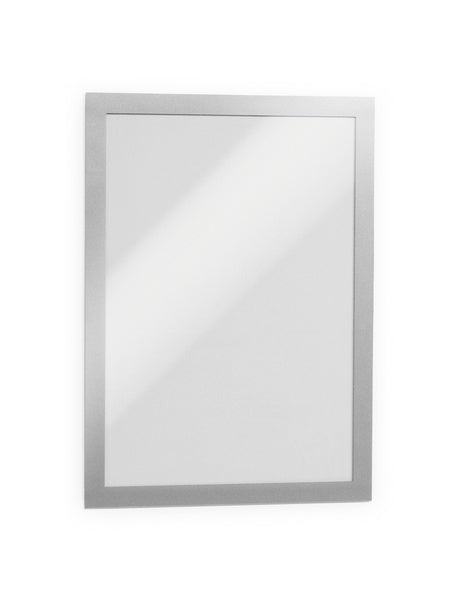 Durable DURAFRAME Selbstklebender Info-Rahmen – DIN A4 – Silber – 1er Pack