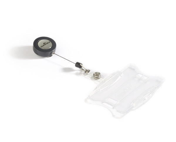 Durable Ausweishalter – 85 × 54 mm – Jojo, Band 80 cm, transparent – Pack à 10