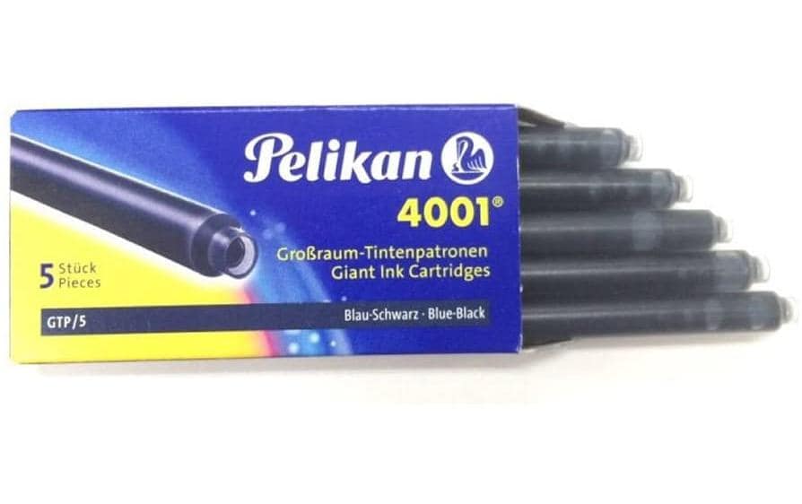 Pelikan Tintenpatronen 4001 – schwarz, dokumentenecht, geruchsarm, 5 Stk.