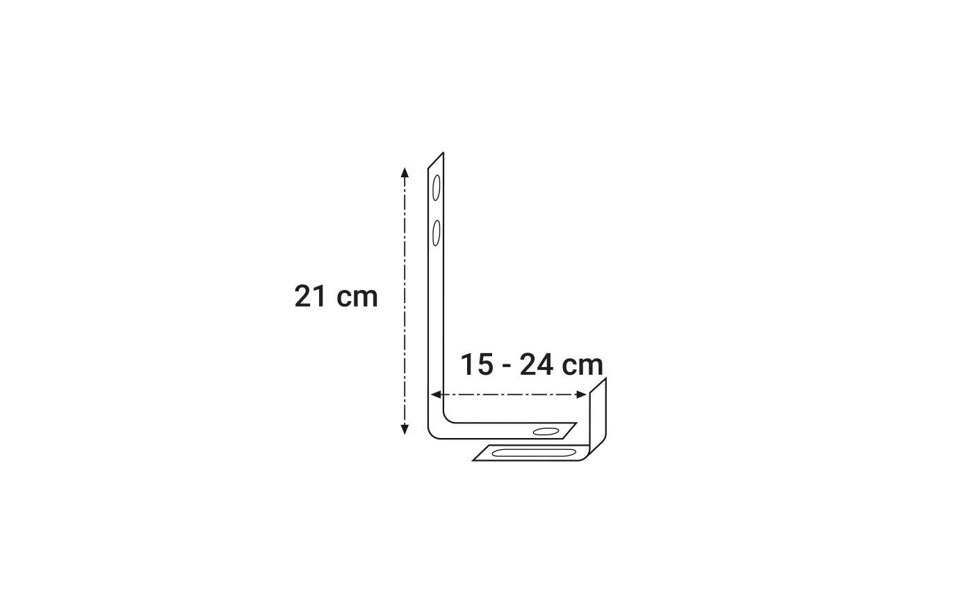 Alba-Krapf Wandkistenhalter – 28 × 25 cm, verzinkt, silber, 30 kg, 2 Stk., für Balkonpflanzen