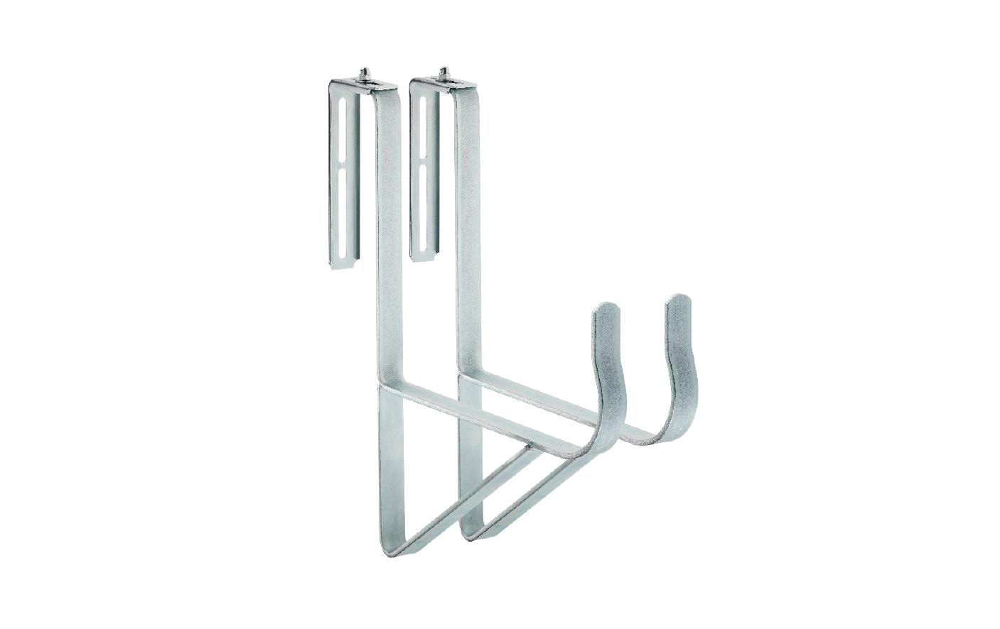 Alba-Krapf Wandhalterung – Metall – Zink – für Balkonpflanzen – 60 kg – 2 Stück