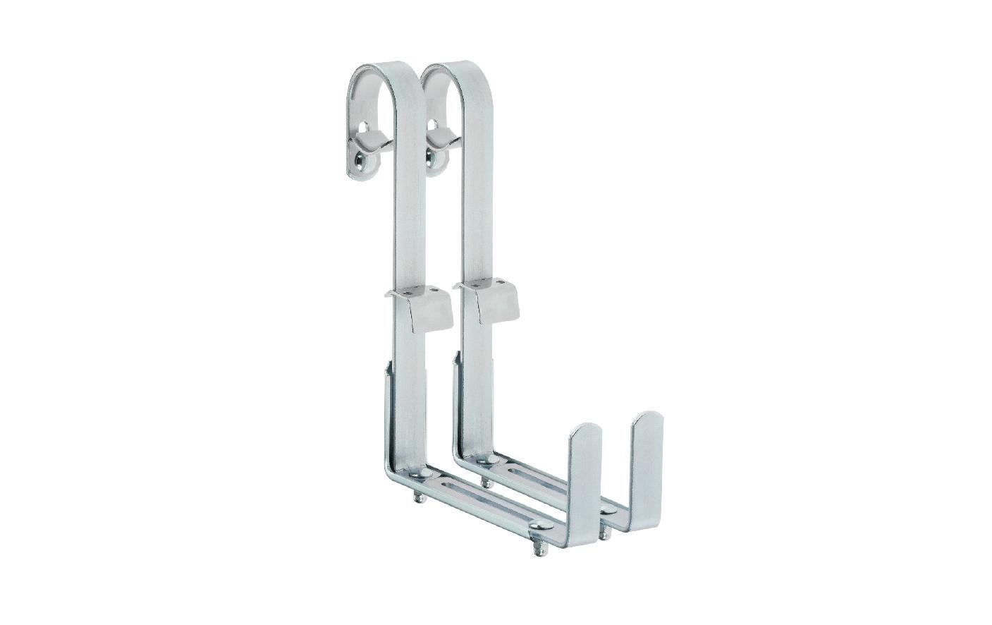 Alba-Krapf Wandhalterung – Silber – Für Balkonpflanzen – 30 kg – 2 Stück