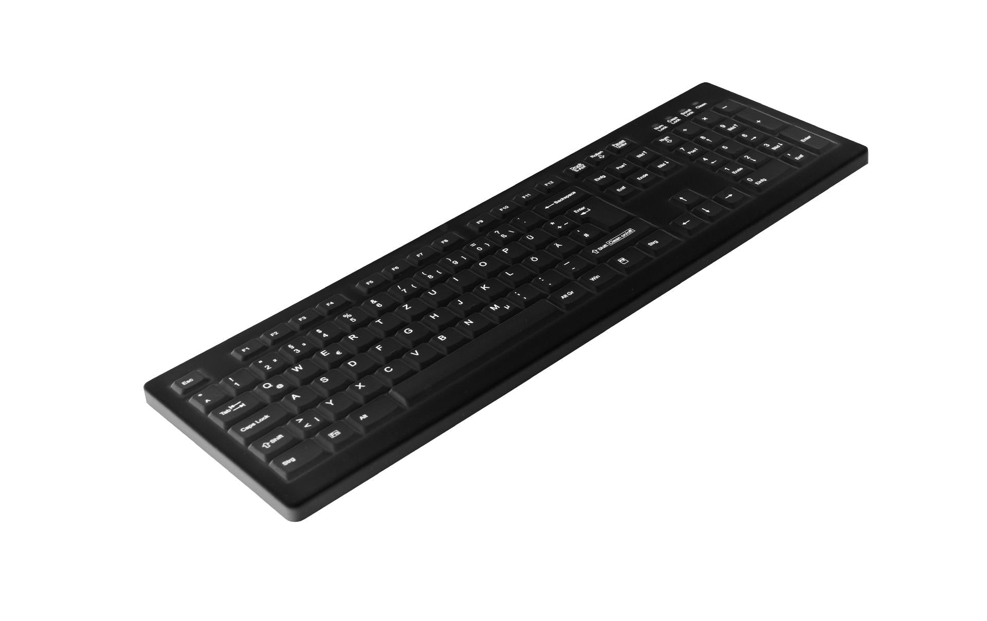 Active Key AK-C8100 – Silikon-Tastatur – Membran – USB-A – QWERTZ (CH) – IP68, Wechselmembran