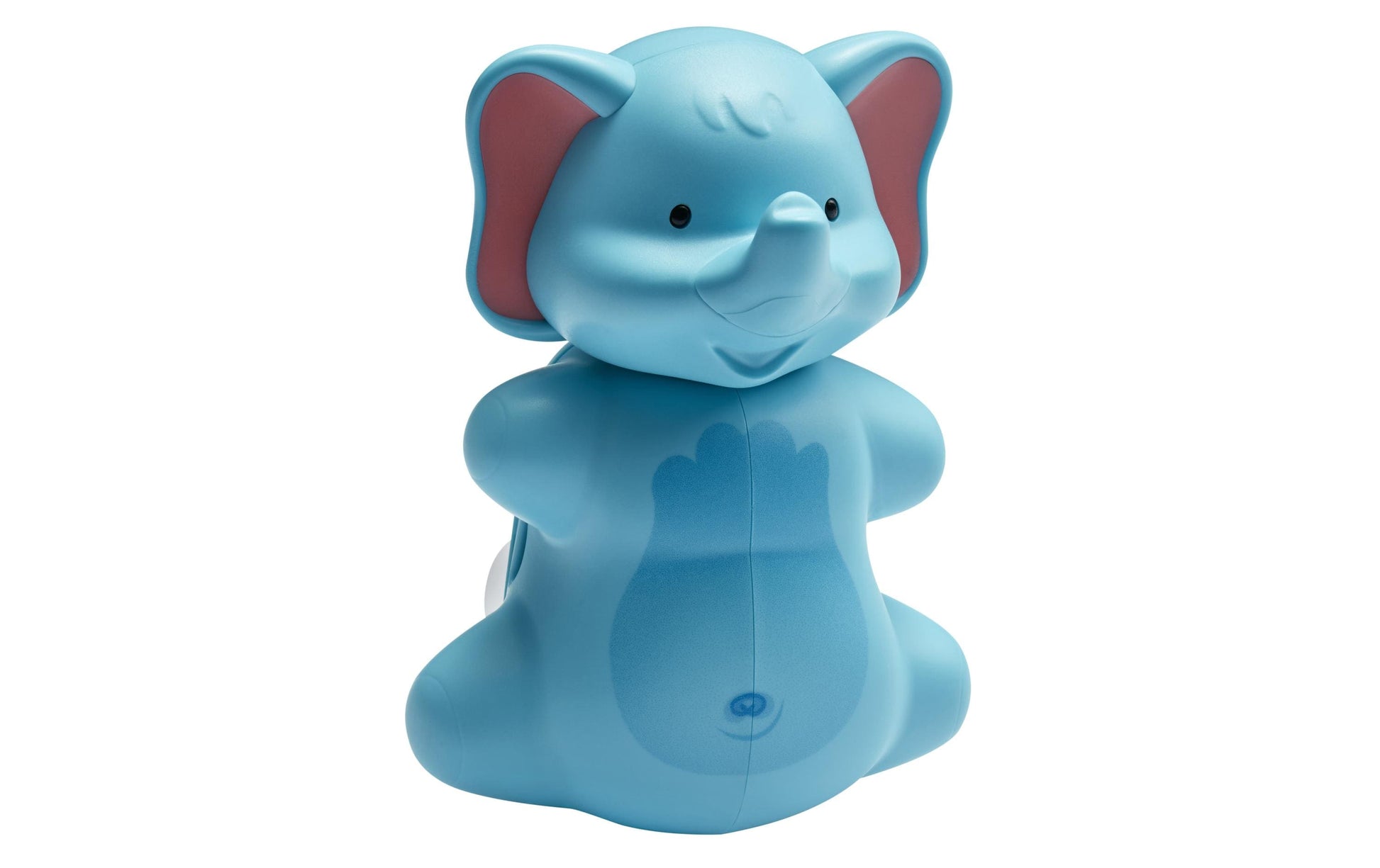 Diaqua Zahnbürstenhalter Elefant – 4,1×4×5,4 cm, Kunststoff, Wandmontiert (Saugnapf), Blau