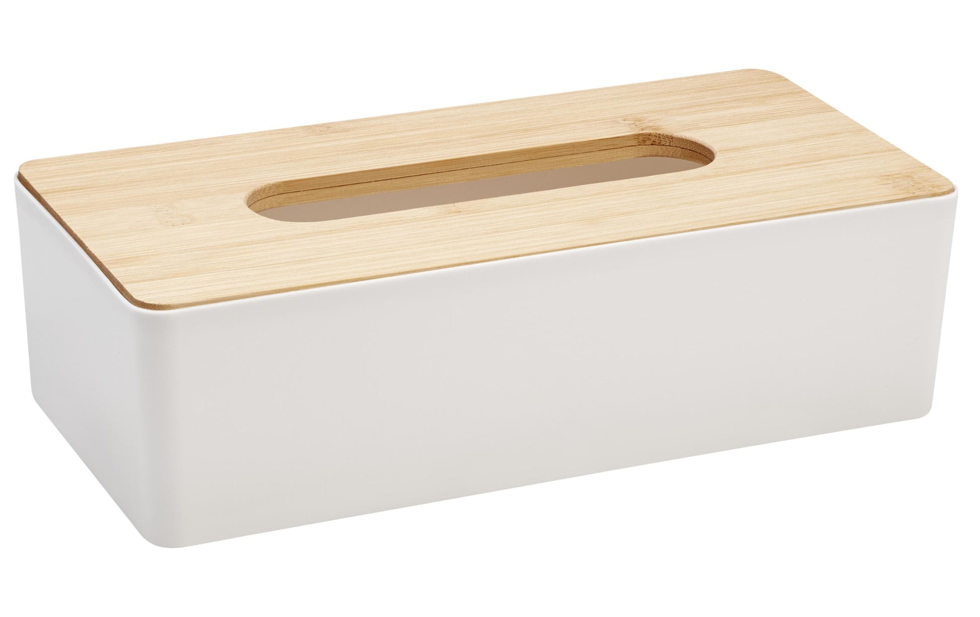 Diaqua Utensilienhalter (wandmontiert) 26 × 13 × 7,2 cm, Bambus, Weiss
