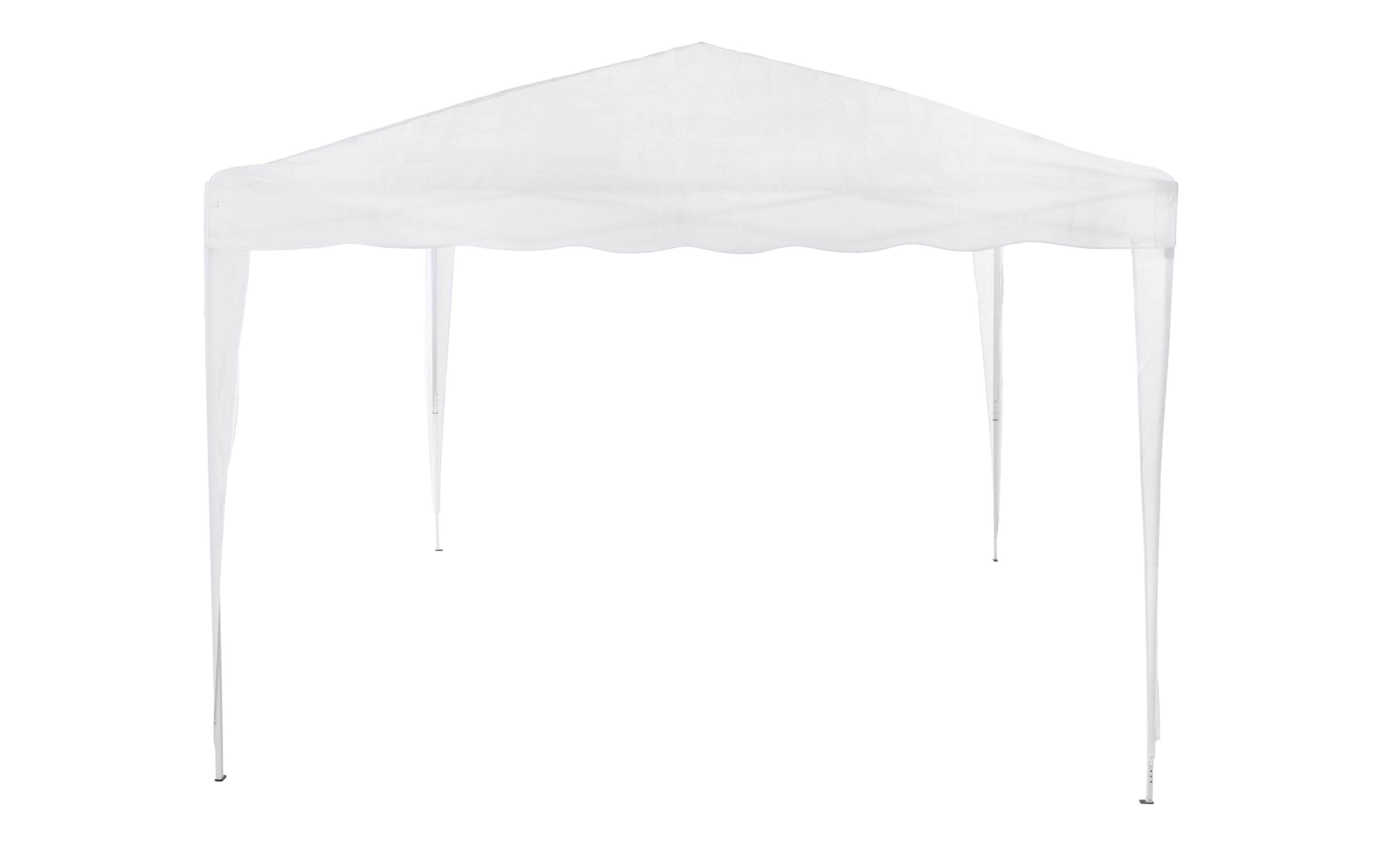 Cocon Pavillon, 300 × 300 × 260 cm, Pfostenhöhe 200 cm – Weiss, Recyceltes Polyester/Stahl (pulverbeschichtet)