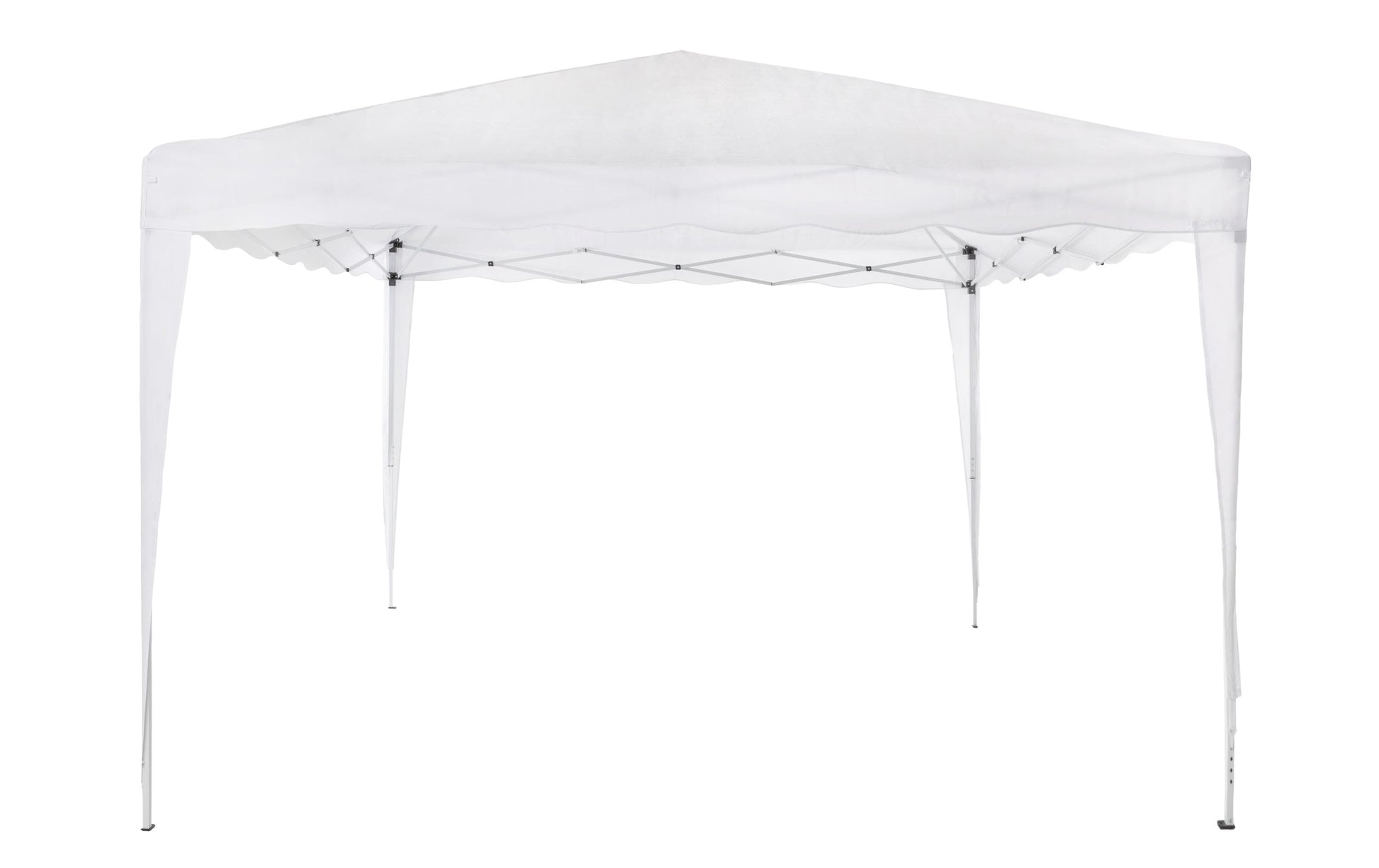 Cocon Pavillon, 300 × 300 × 260 cm, Pfostenhöhe 200 cm – Weiss, Recyceltes Polyester/Stahl (pulverbeschichtet)