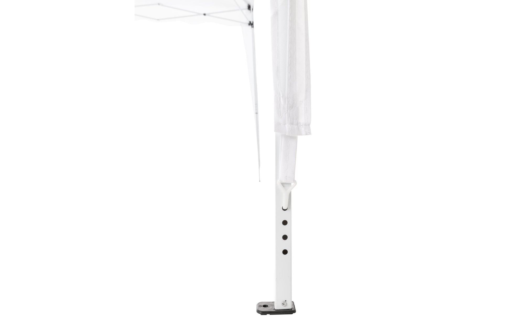 Cocon Pavillon, 300 × 300 × 260 cm, Pfostenhöhe 200 cm – Weiss, Recyceltes Polyester/Stahl (pulverbeschichtet)