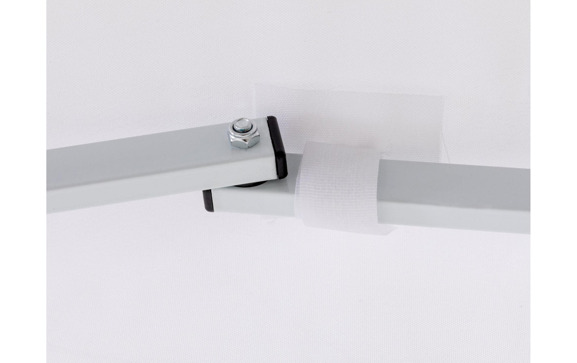 Cocon Pavillon, 300 × 300 × 260 cm, Pfostenhöhe 200 cm – Weiss, Recyceltes Polyester/Stahl (pulverbeschichtet)