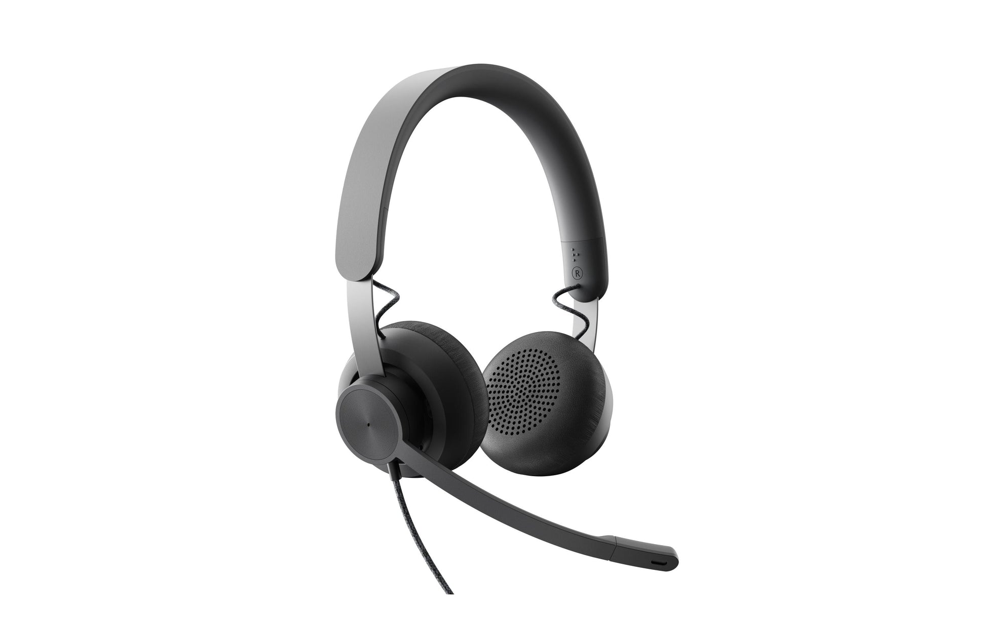 Logitech Zone Wired 981-000870 Office-Headset – On-Ear, Stereo, Kabel, USB-C, MS Teams zertifiziert, Graphit