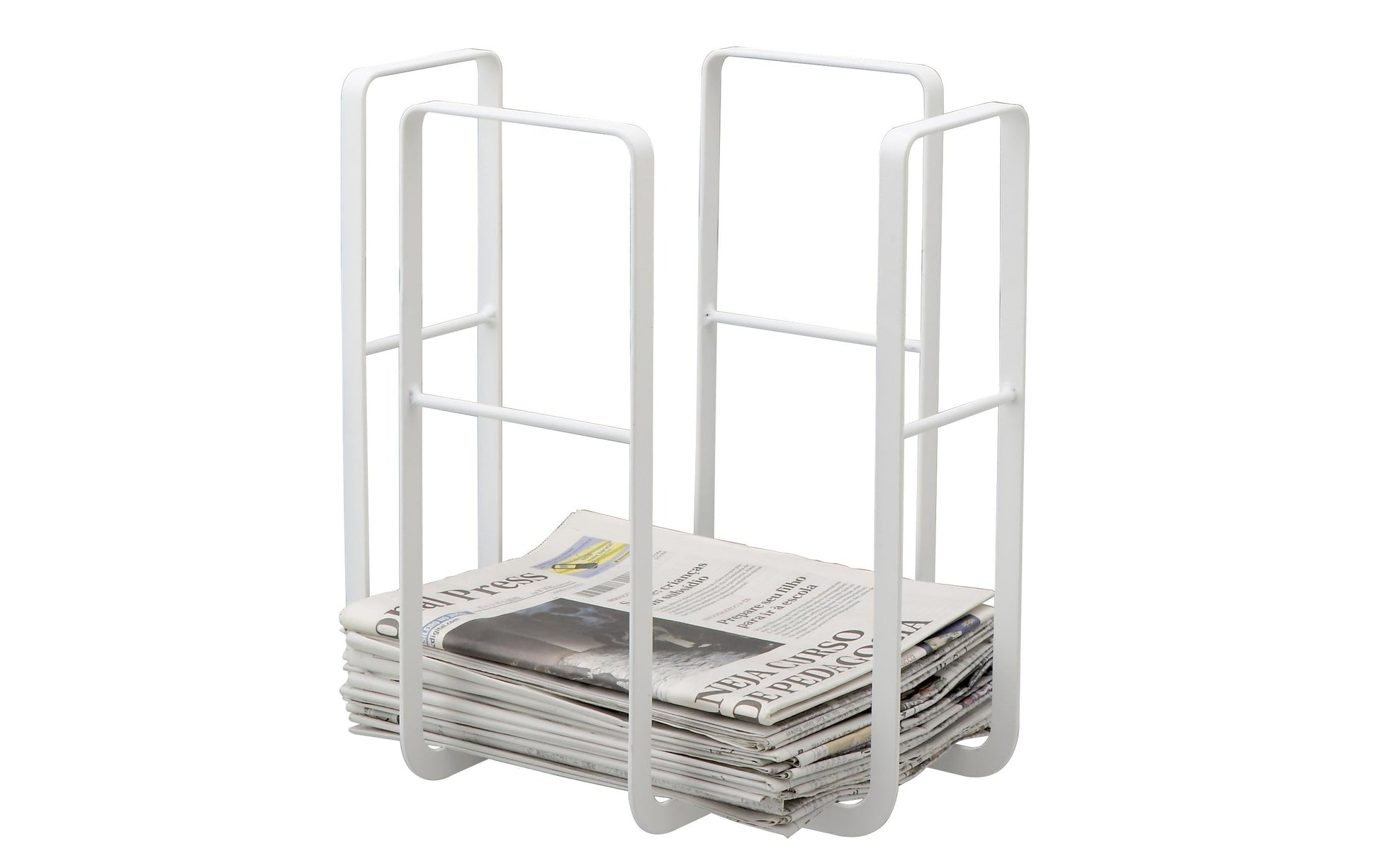 Yamazaki Zeitschriftenständer – Stahl – Schwarz – 350 × 275 × 350 mm