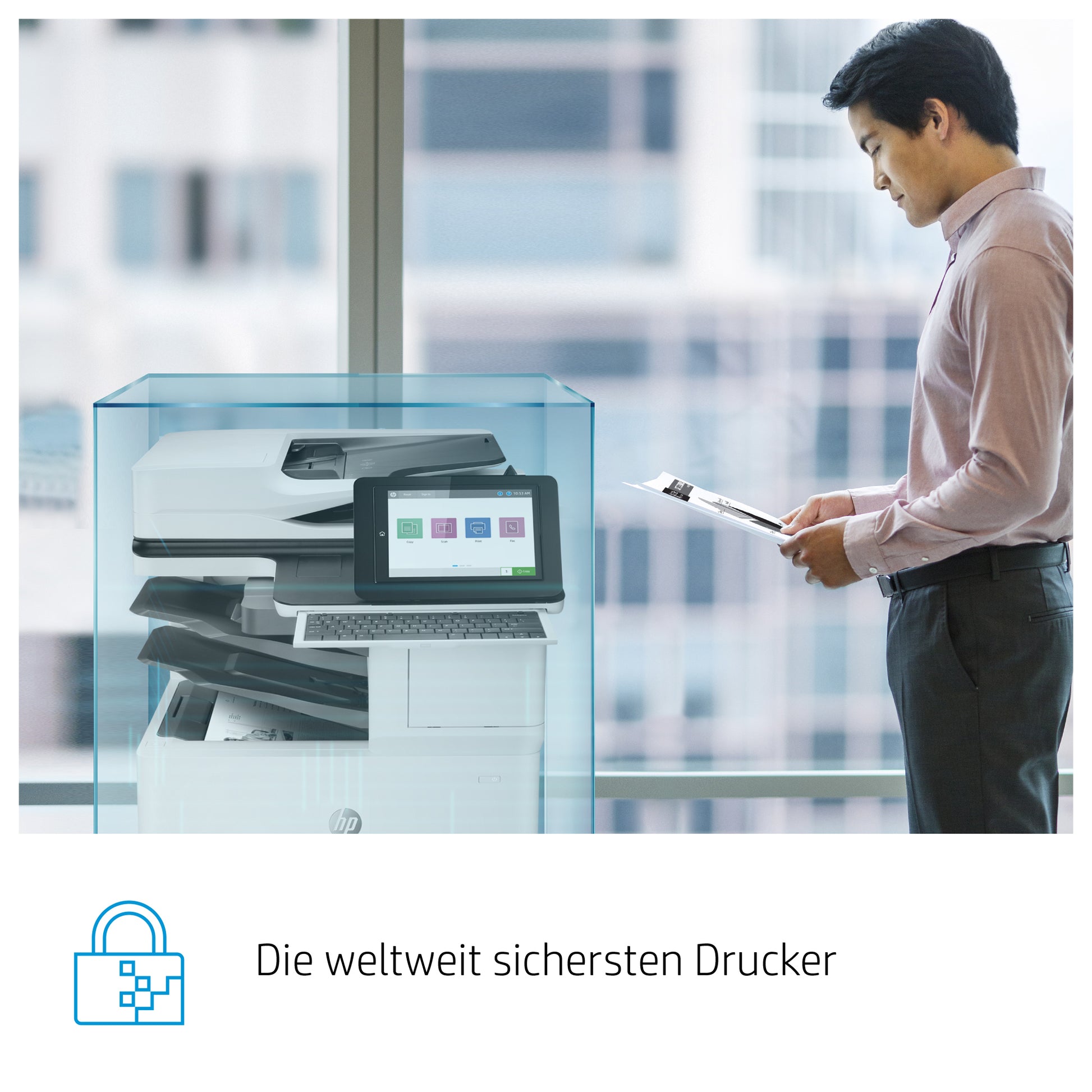 HP LaserJet Enterprise M611dn – A4, S/W, Duplex, 61 S./Min., 1200 × 1200 dpi, WLAN/LAN/USB, Papier: 650 Blatt