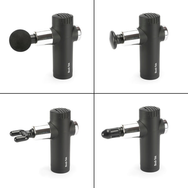 Bodi-Tek Massagepistole – schwarz, akkubetrieben, Vibrationsmassage, für Nacken