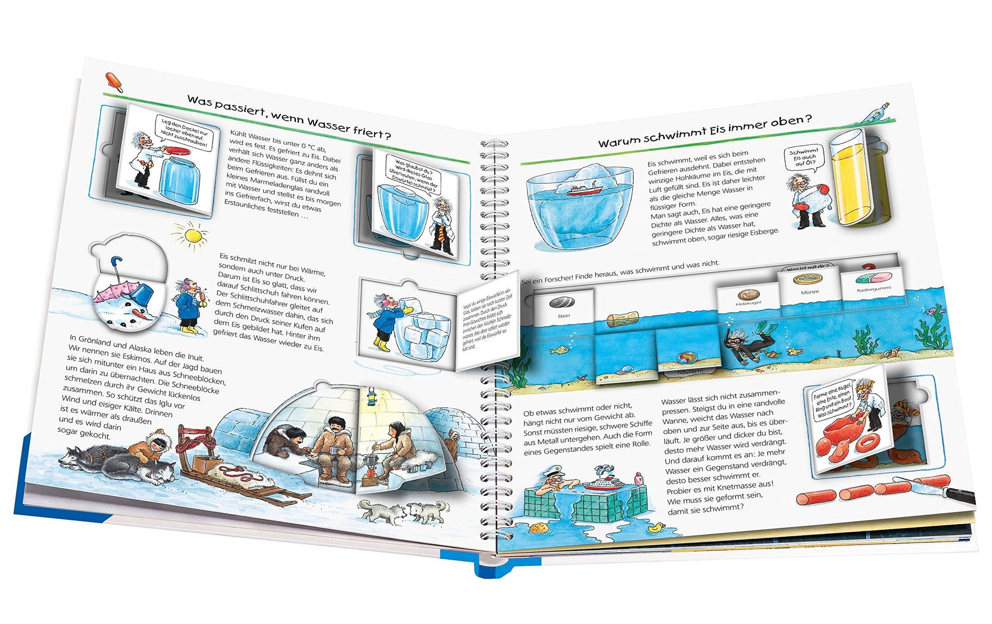 Ravensburger Buch – WWW29 Experimentieren und Entdecken, Spiralbindung, 16 Seiten, Deutsch, ab 4 Jahren