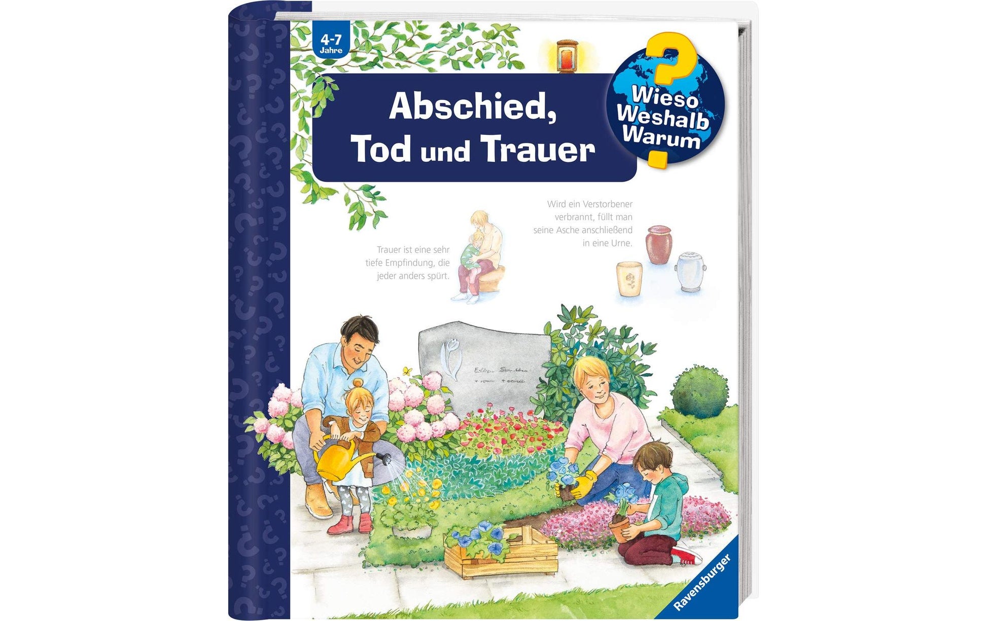 Ravensburger Bilderbuch – WWW42 Abschied, Tod und Trauer, Spiralbindung, 16 Seiten, Deutsch, ab 4 Jahren