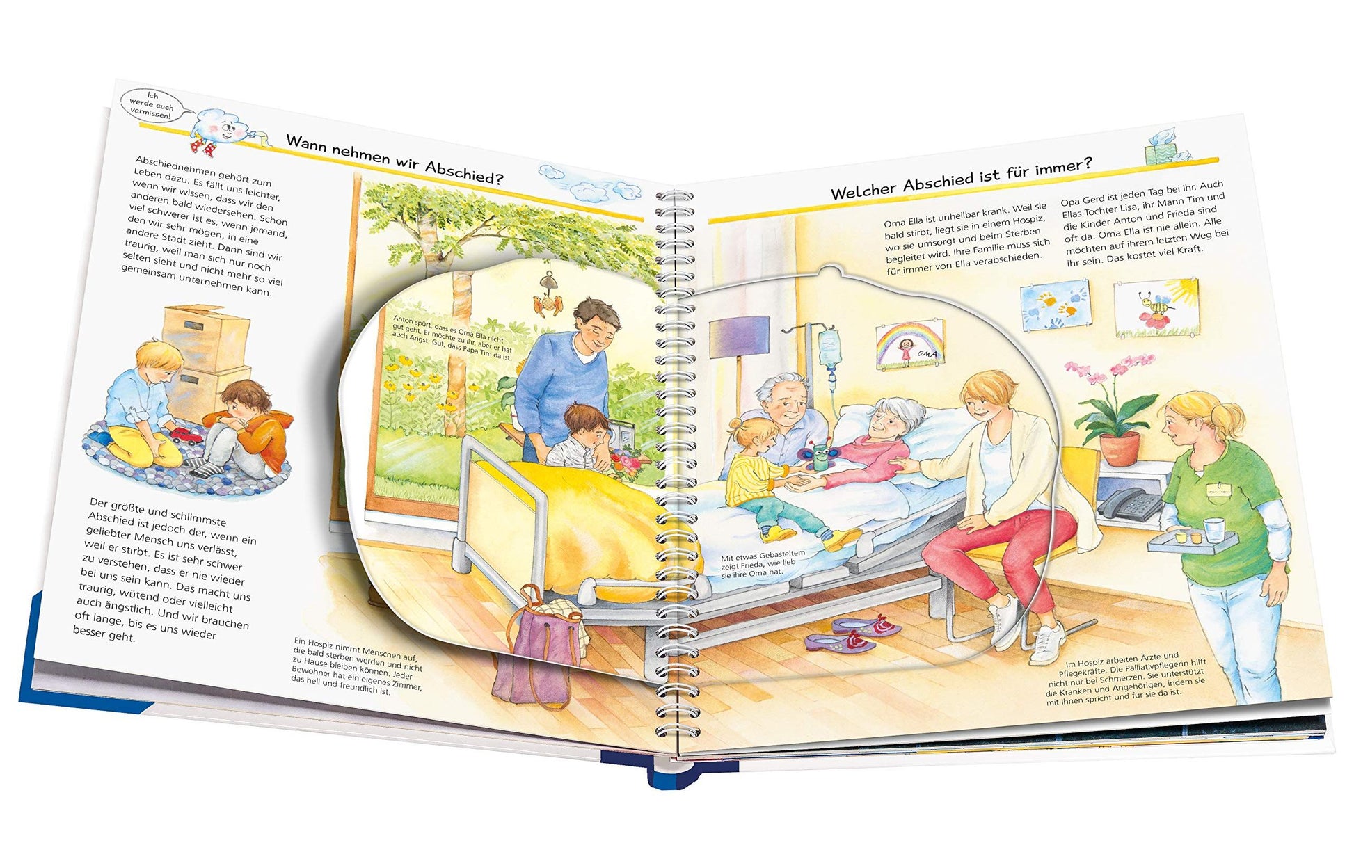 Ravensburger Bilderbuch – WWW42 Abschied, Tod und Trauer, Spiralbindung, 16 Seiten, Deutsch, ab 4 Jahren