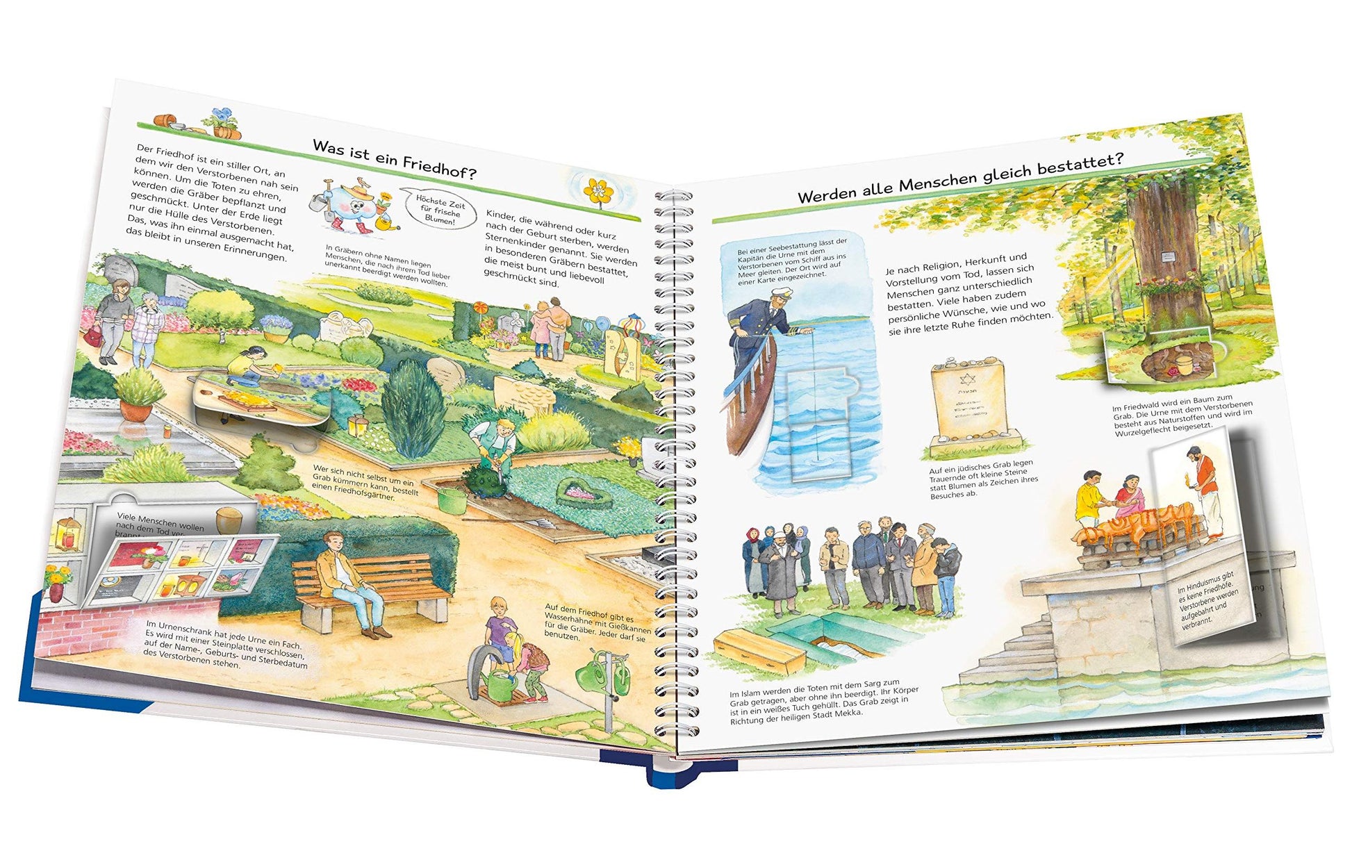 Ravensburger Bilderbuch – WWW42 Abschied, Tod und Trauer, Spiralbindung, 16 Seiten, Deutsch, ab 4 Jahren