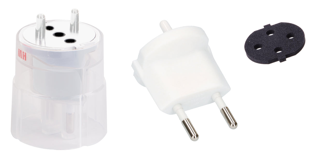 Max Hauri AG Fixadapter Typ C (CEE 7/17) zu Typ 11 (T11) – 230 V, 10 A – für EU-Konturenstecker