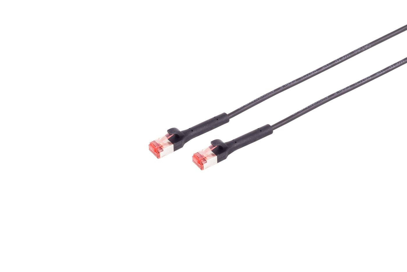 Lanview Biegsames, mit Schutzkappe versehenes halogenfreies Patchkabel – Cat6A U/FTP, 1 m, schwarz, LSZH