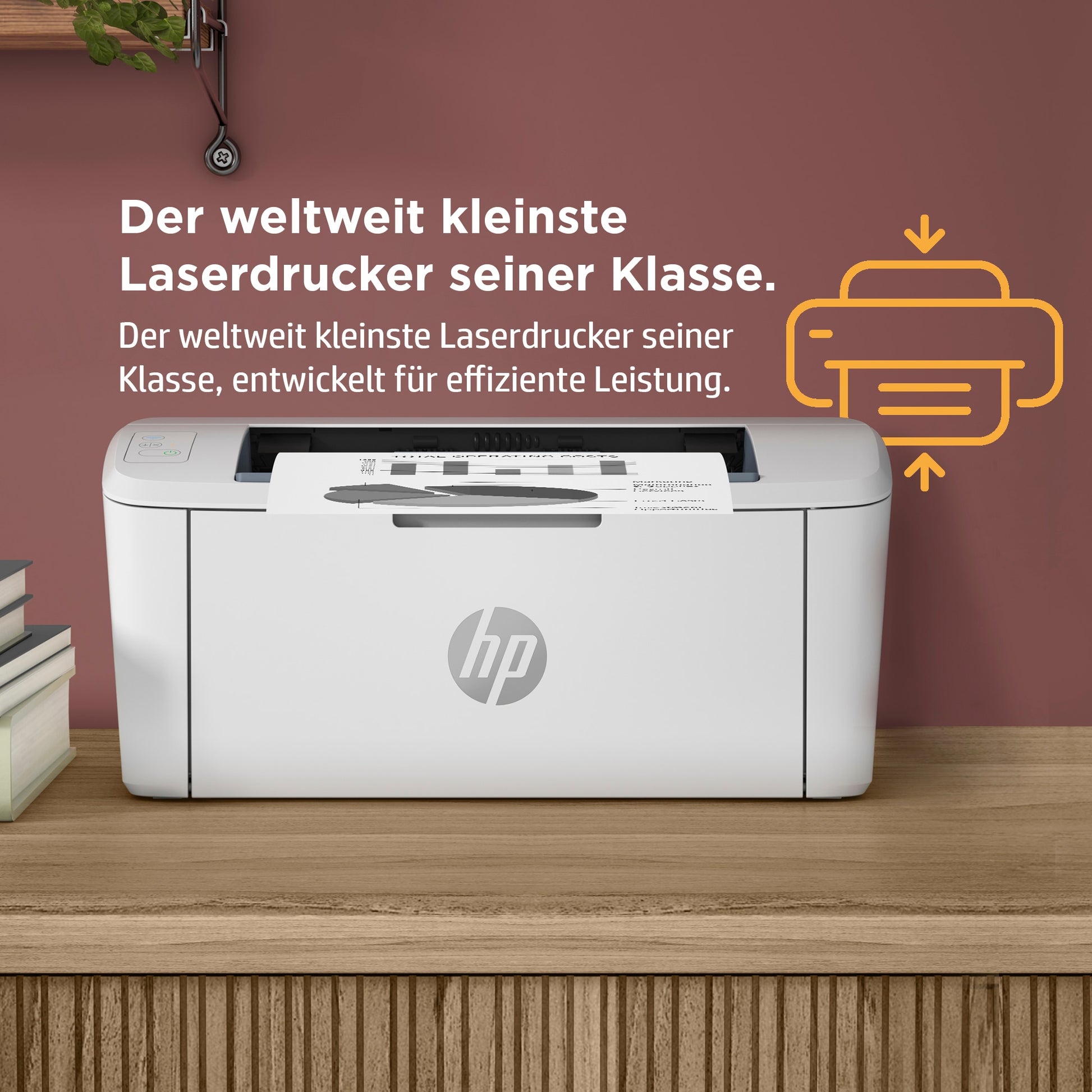 HP LaserJet M110w – Schwarz-Weiss, A4, WLAN, LAN, USB, 20 Seiten pro Minute, AirPrint, Mopria