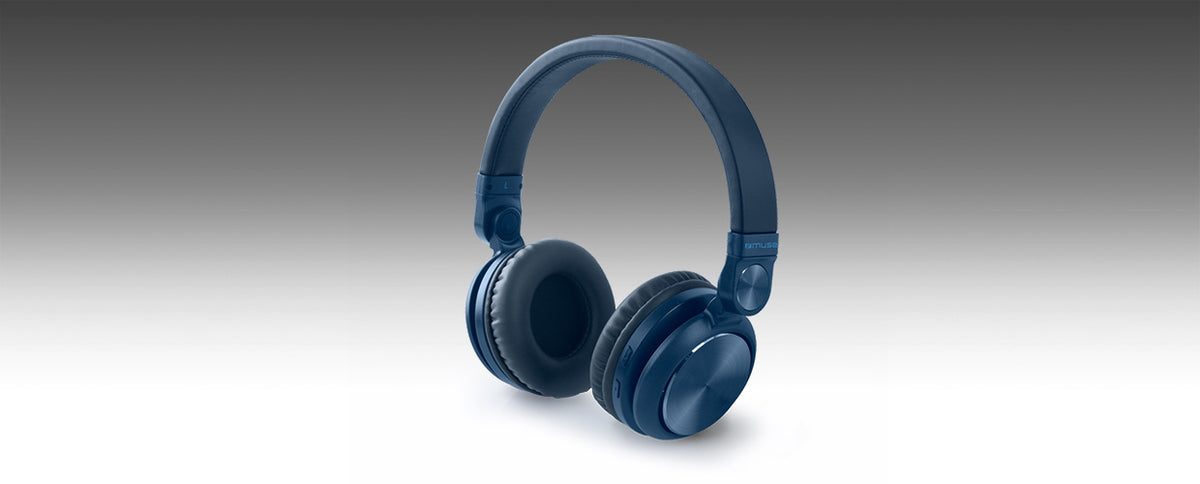 Muse M-276 BTB Over-Ear Kopfhörer – Stereo, Kabel + BT, Blau, BT 4.2