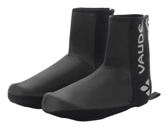 Vaude – Posta Fahrrad-Schuhüberzieher – Grösse 47–49 – Schwarz, winddicht, wasserfest, reflektierend