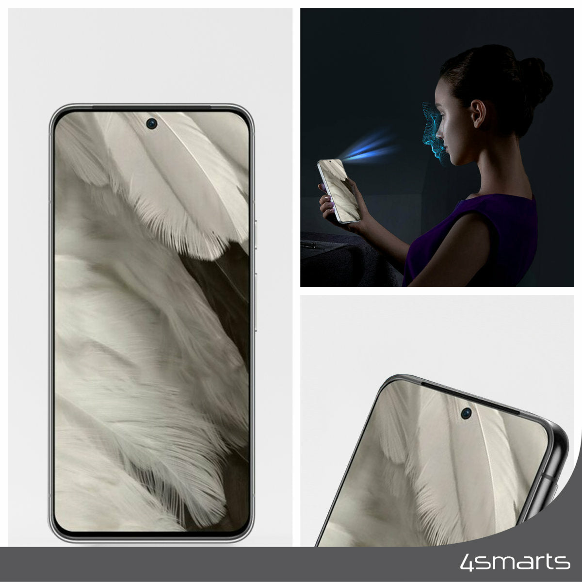 4smarts Displayschutz (Panzerglas), 9H – für Galaxy A55