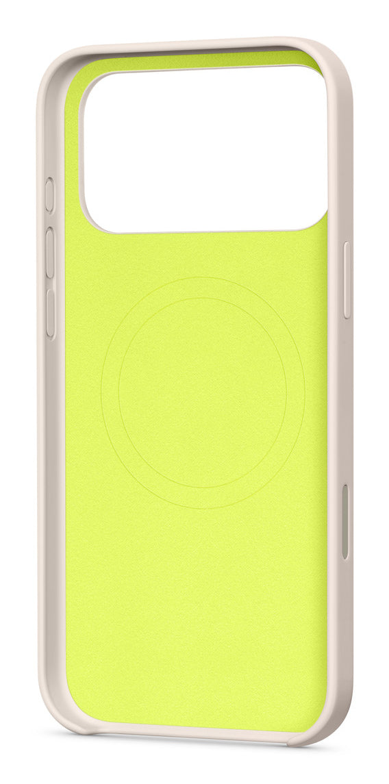 Apple Backcover – für Apple iPhone 17 Pro Max, MagSafe, PC+Mikrofaser, Lime Stone