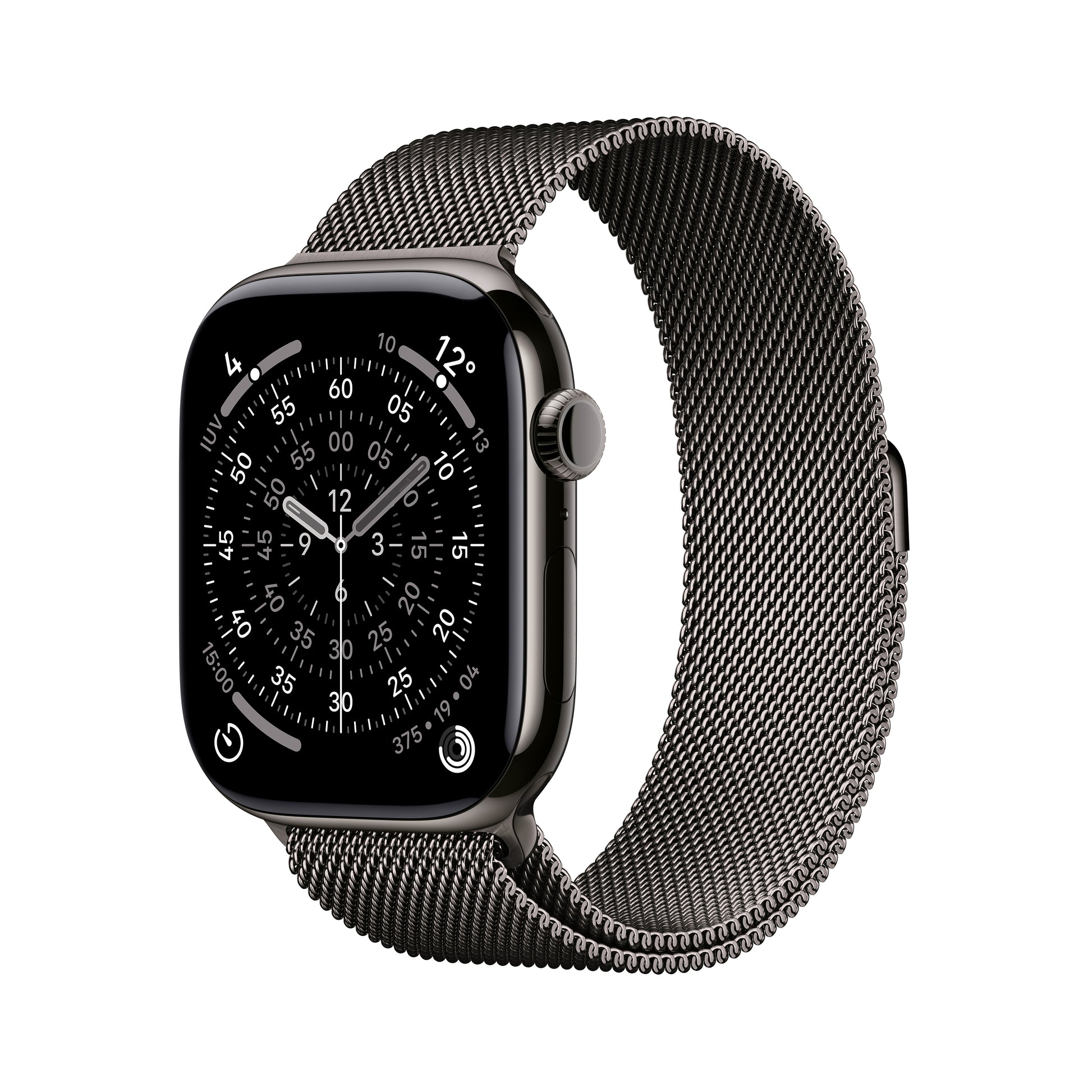 Apple Watch S11 – Smartwatch – 46 mm, LTE, OLED, 50 m, Slate Titanium, S/M Milanese Loop