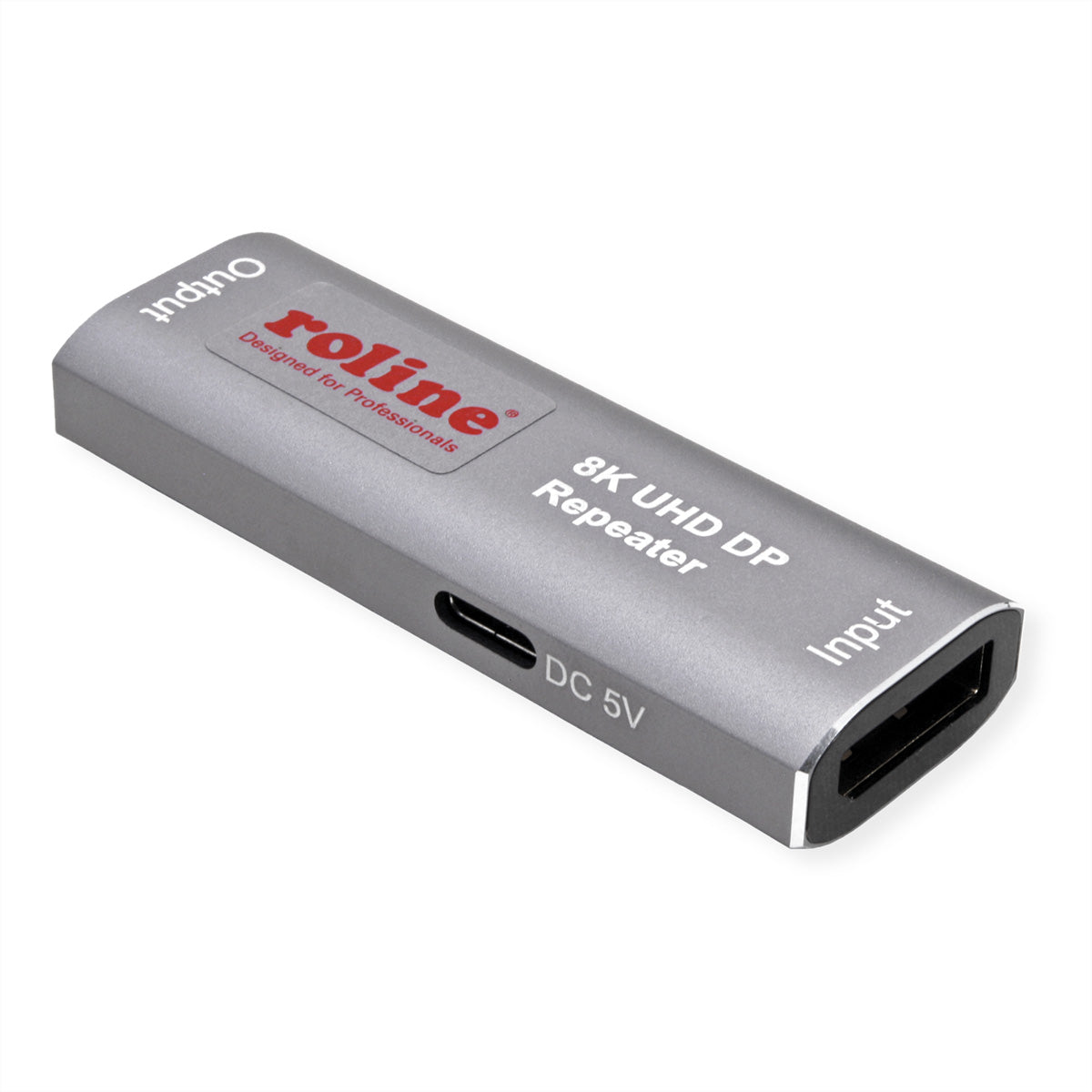 ROLINE DisplayPort-Verlängerung – 8K (7680 × 4320) @ 60 Hz, bis 10 m, DisplayPort 1.4, HDCP 2.2