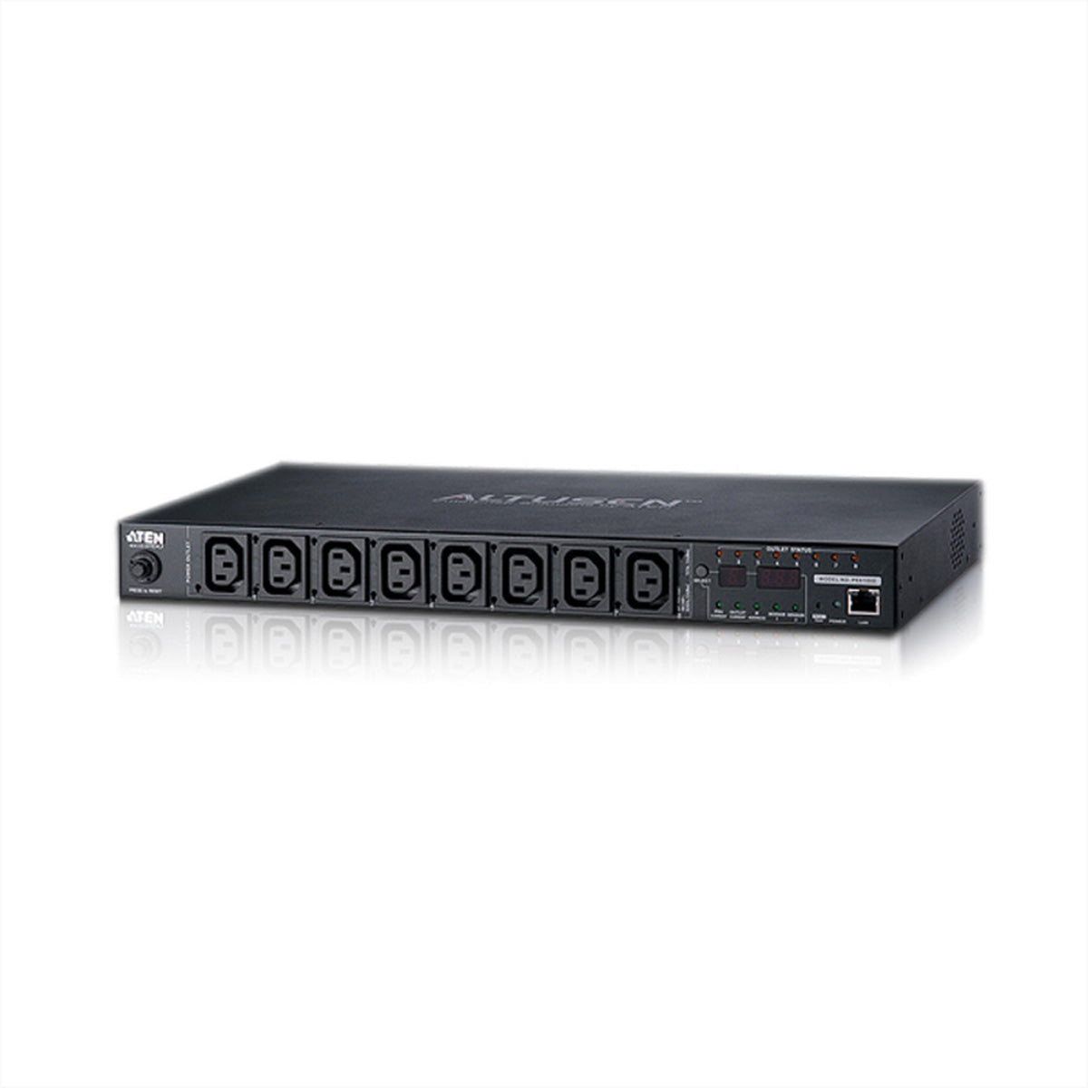 ATEN PE6108 – Rack-PDU geschaltet, gemessen, einphasig, 8× IEC C13, 10 A, Stecker IEC C14, 1U horizontal, 2,3 kW