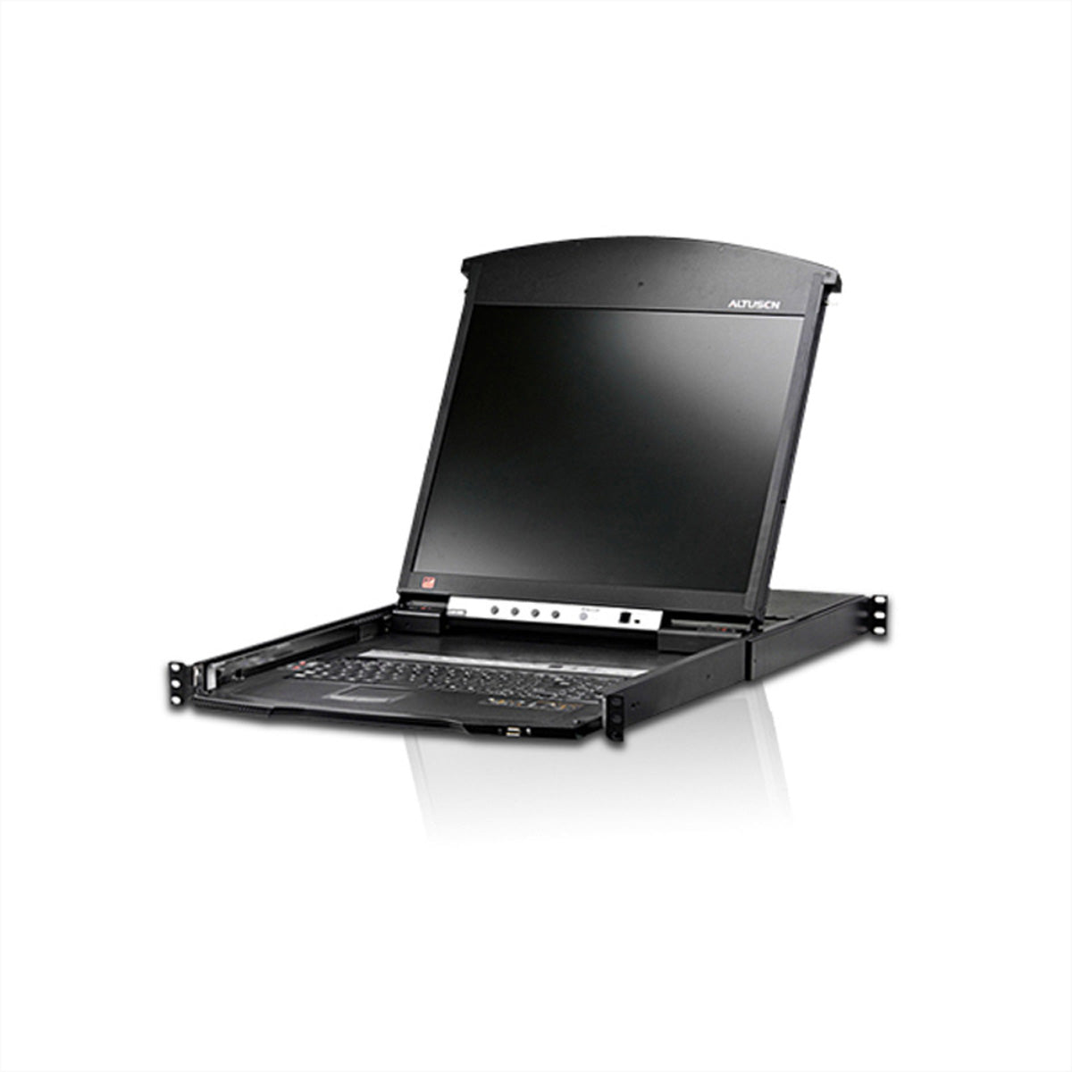 ATEN KL1516AiN – 16-Port VGA Cat 5e/6 KVM-over-IP Switch, 19" LCD-Konsole – 1920 × 1200/60 Hz, Rack 1U