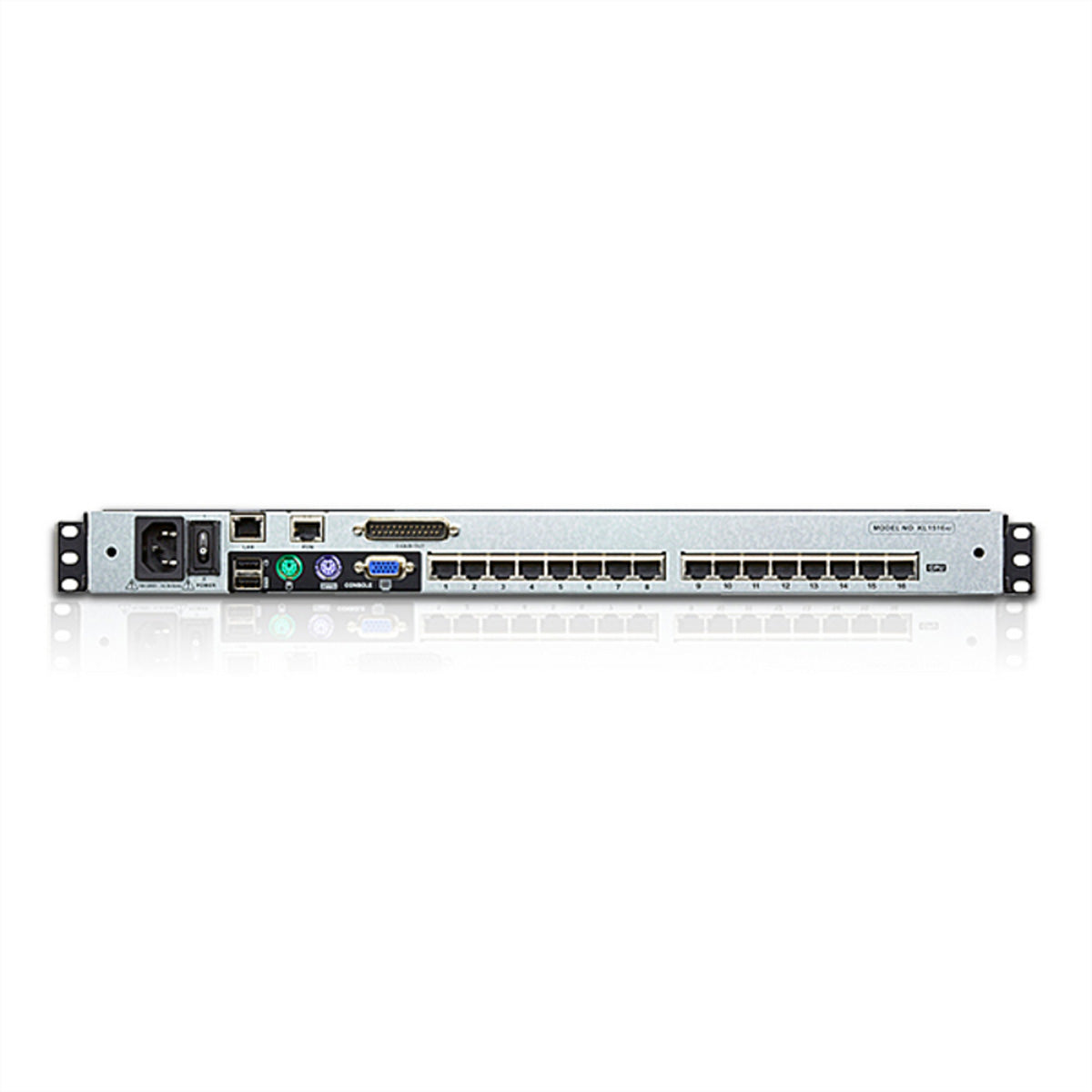 ATEN KL1516AiM – 16-Port VGA KVM-over-IP Switch – Integrierte 17" LCD-Konsole, 1920 × 1200/60 Hz, 1U Rack