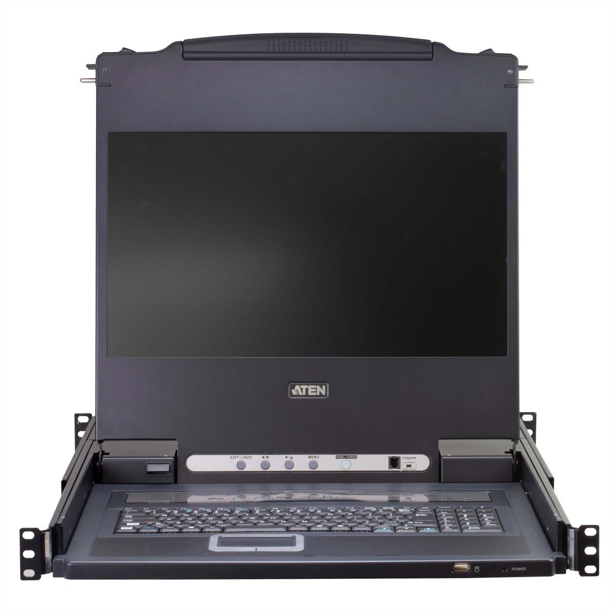 ATEN CL5716M – 16-Port 17" Rack-LCD-Konsole (VGA, USB/PS/2) – 1920 × 1200/60 Hz, DE-Layout – 1U