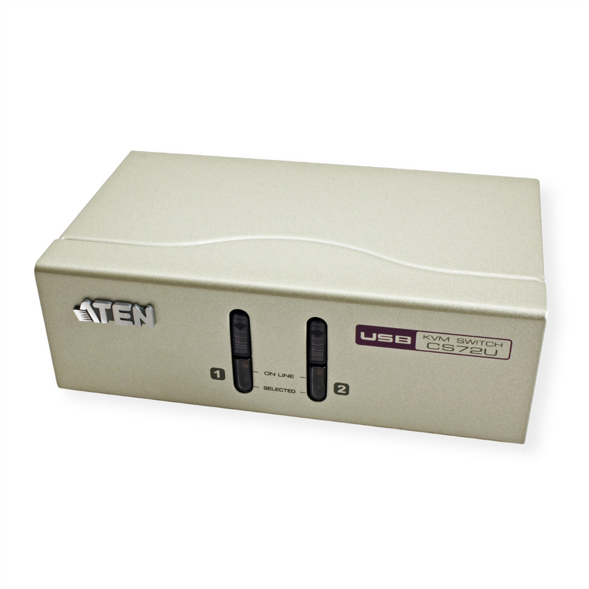 ATEN CS72U – KVM-Switch – 2-Port, VGA – 2048 × 1536 @ 60 Hz, Audio